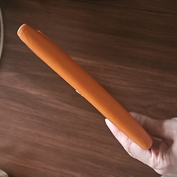 CHANEL COCO Mark Orange Leather Bifold Long Wallet with the STICKER and box - Picture 16 of 16